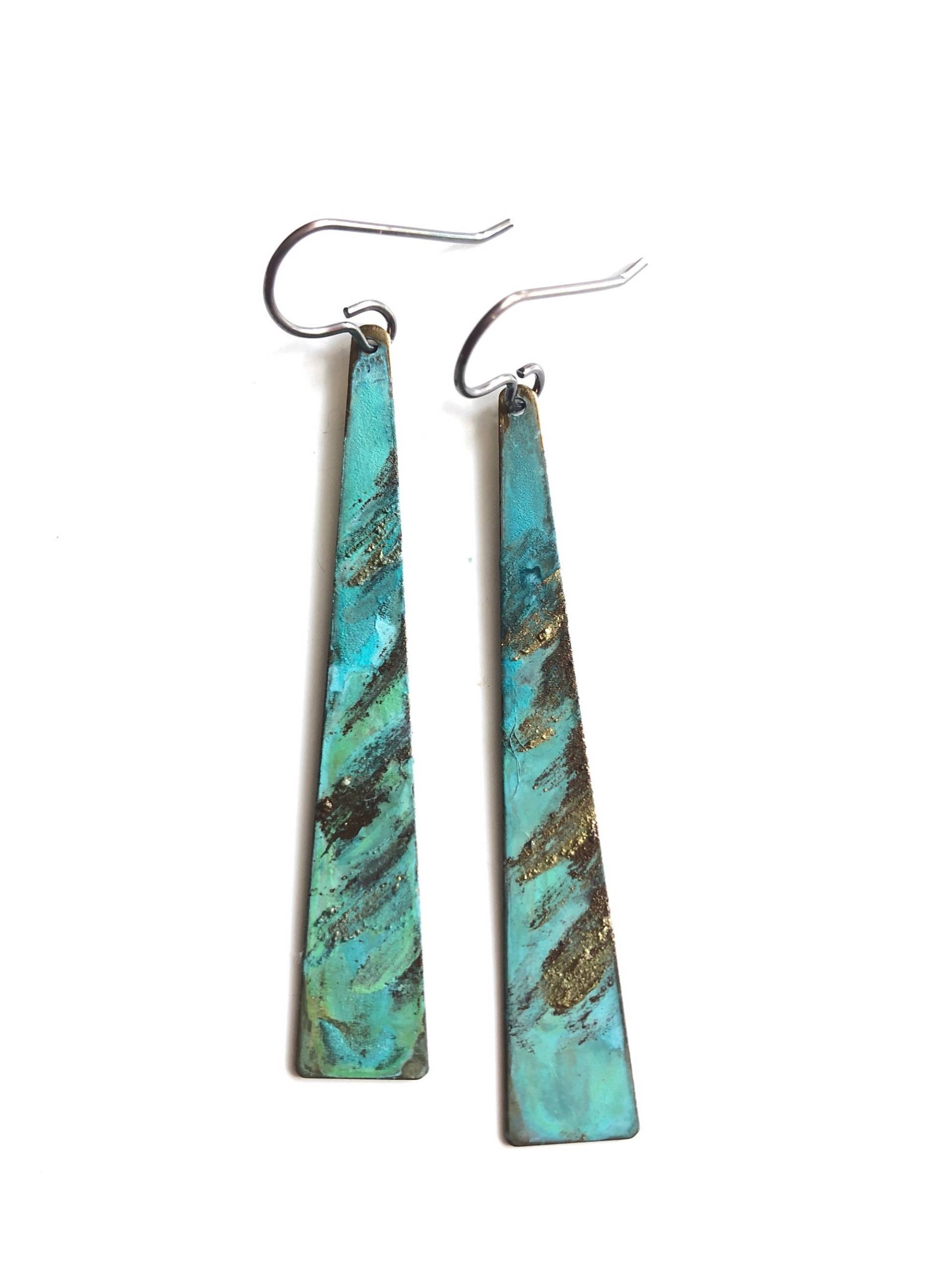 Lido Patina Rechteck Ohrringe Lido Patina Rechteck Ohrringe von ssdjewelry