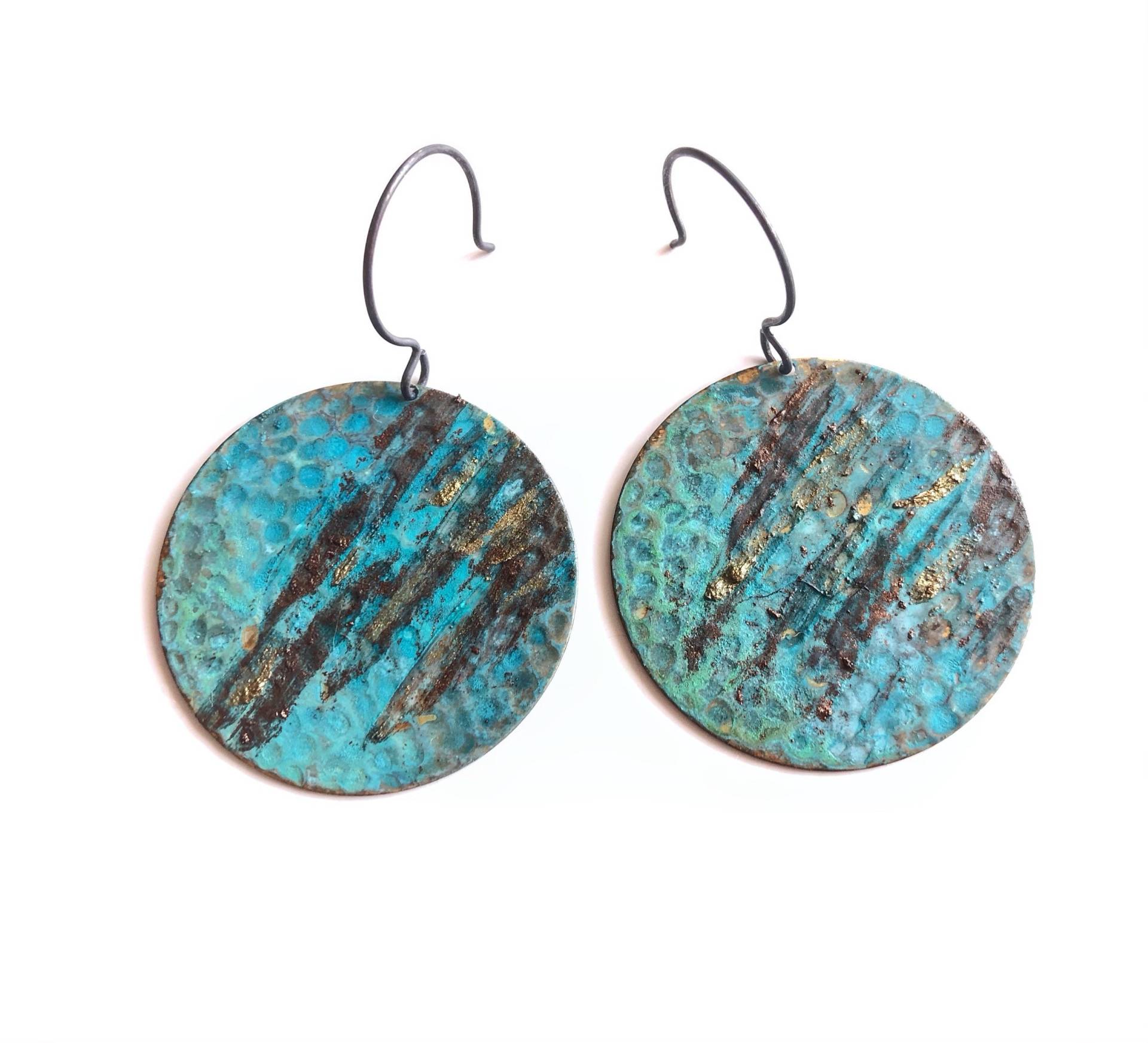 Lido Patina Strukturierte Kreis Ohrringe Lido Patina Strukturierte Kreis Ohrringe von ssdjewelry
