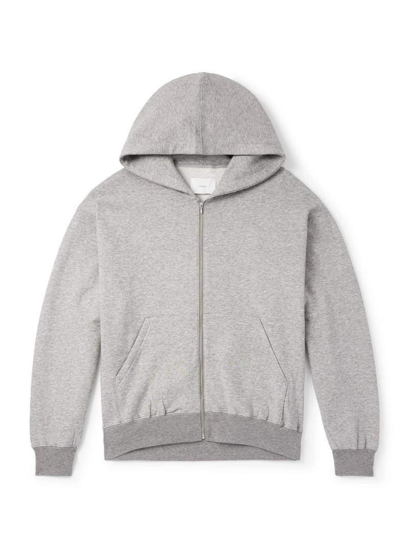 ssstein - Cotton and Yak-Blend Jersey Zip-Up Hoodie - Men - Gray - M von ssstein