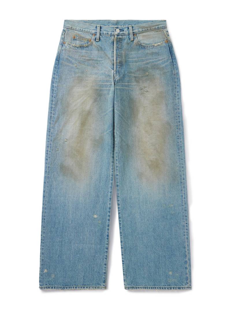 ssstein - Wide-Leg Distressed Jeans - Men - Blue - S von ssstein