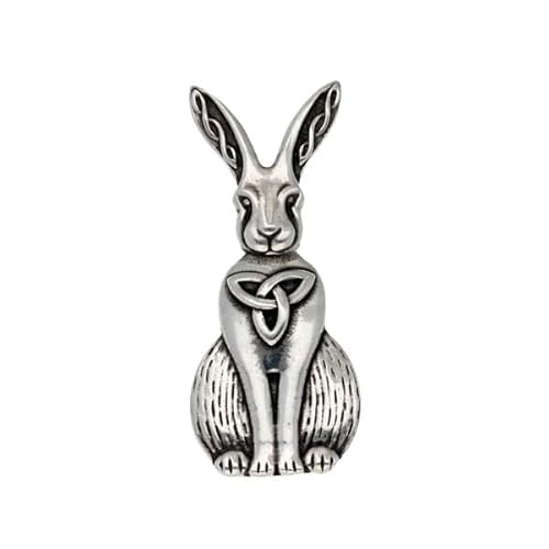 Keltische Hase Brosche, 44/18mm, Hartzinn, brosche Keltische Hase Brosche, 44/18mm, Hartzinn, brosche von St Justin