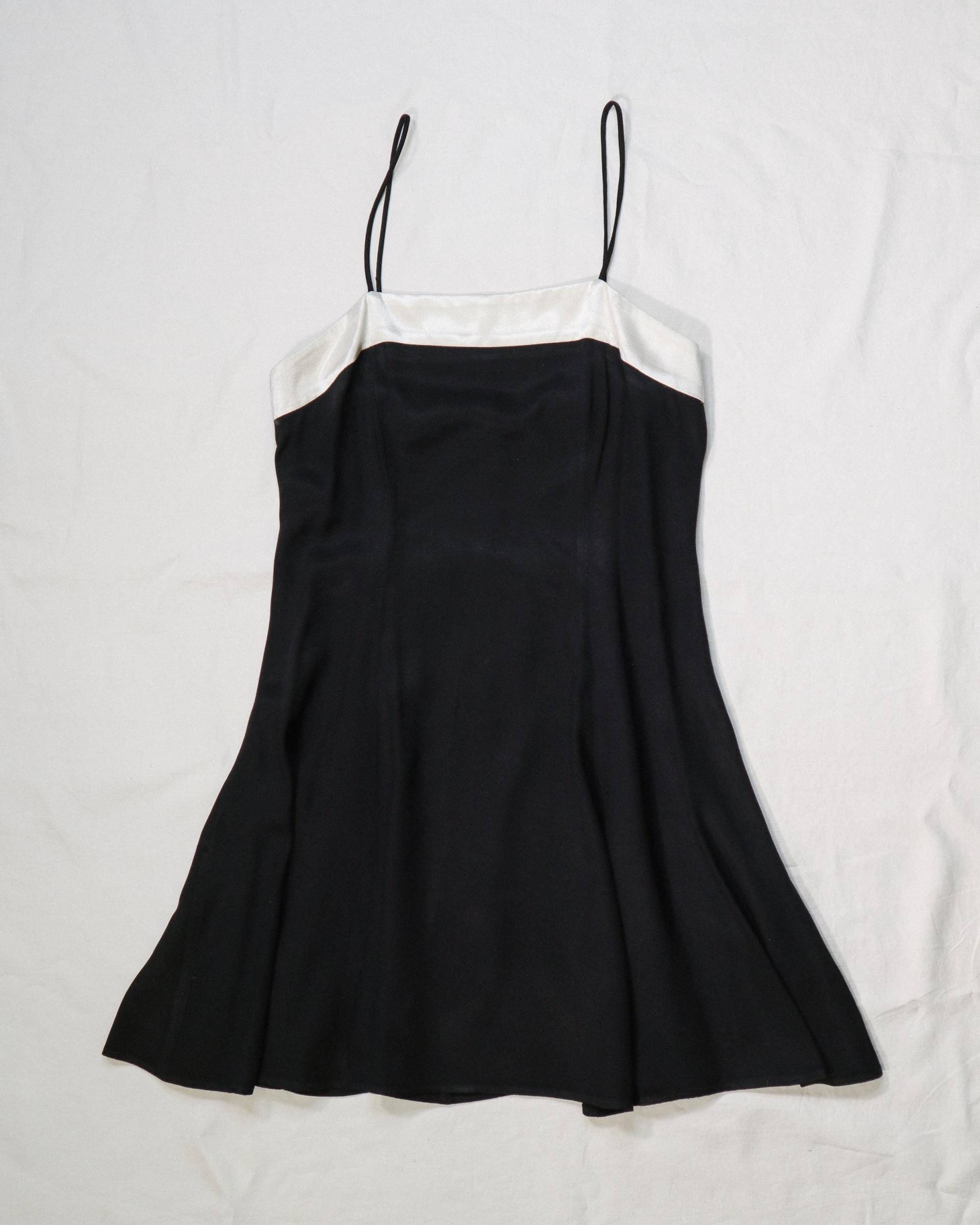 Vintage 1990S Color Block Skater Cocktailkleid von standingovationvtg