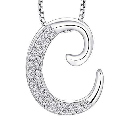 starchenie 925 Silber Buchstaben Halskette C Anhänger Initiale mit 3A Zirkonia für Damen Geburtstagsgeschenk starchenie 925 Silber Buchstaben Halskette C Anhänger Initiale mit 3A Zirkonia für Damen Geburtstagsgeschenk von starchenie