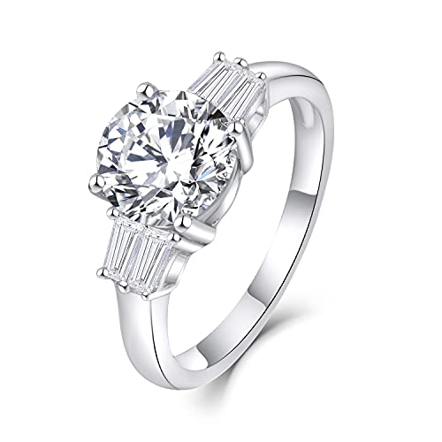 Starnny Damen Ringe Sterling Silber 925 3A Zirkonia Verlobungsring für Damen,67 von starchenie