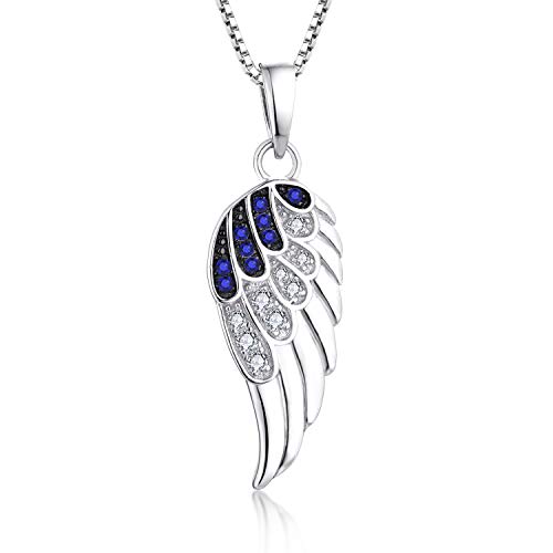 Starchenie Flügel Anhänger Kette 925 Sterling Silber Engelsflügel Halskette Geschenk für Damen von starchenie