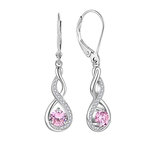 Starchenie Unendlichkeit Ohrringe 925 Sterling Silber Geburtsstein Verdrehter Schmuck für Damen Starchenie Unendlichkeit Ohrringe 925 Sterling Silber Geburtsstein Verdrehter Schmuck für Damen von starchenie