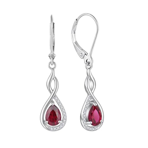 Starchenie Unendlichkeit Ohrringe 925 Sterling Silber 3A Zirkon Ohrring Edelsteine Schmuck für Damen von starchenie