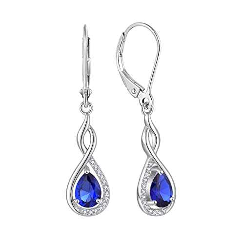 Starchenie Unendlichkeit Ohrringe 925 Sterling Silber 3A Zirkon Ohrring Edelsteine Schmuck für Damen von starchenie