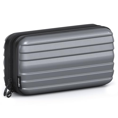 stardis Kosmetiktasche Hartschalen Kulturtasche Hardcase Damen Herren Kofferform Flight-Beautycase Wasserdicht Mini-Koffer Optik Waschbeutel für Frauen, Männer, Kinder von stardis