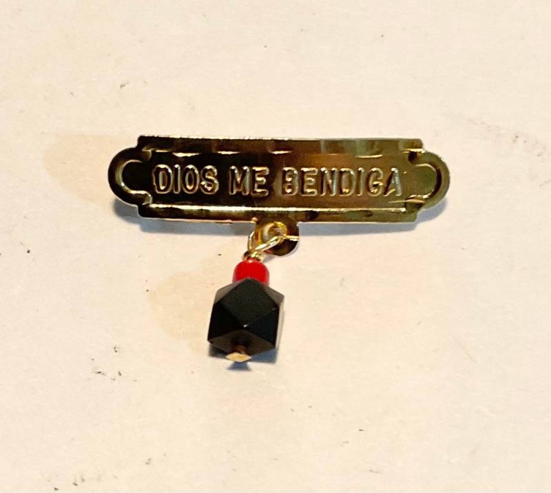 "Neue 14Kt Solid Gold Azabache Baby Brosche "Dios Me Bendiga" - Kostenloser Versand" "Neue 14Kt Solid Gold Azabache Baby Brosche "Dios Me Bendiga" - Kostenloser Versand" von starfinding