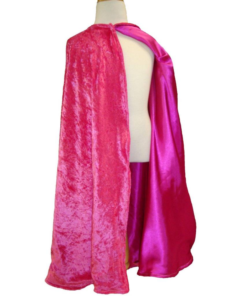 Bereit, Ship - Magenta Samt Und Satin Reversibel Zum Kinderspiel-Umhang Bereit, Ship - Magenta Samt Und Satin Reversibel Zum Kinderspiel-Umhang von starvisions