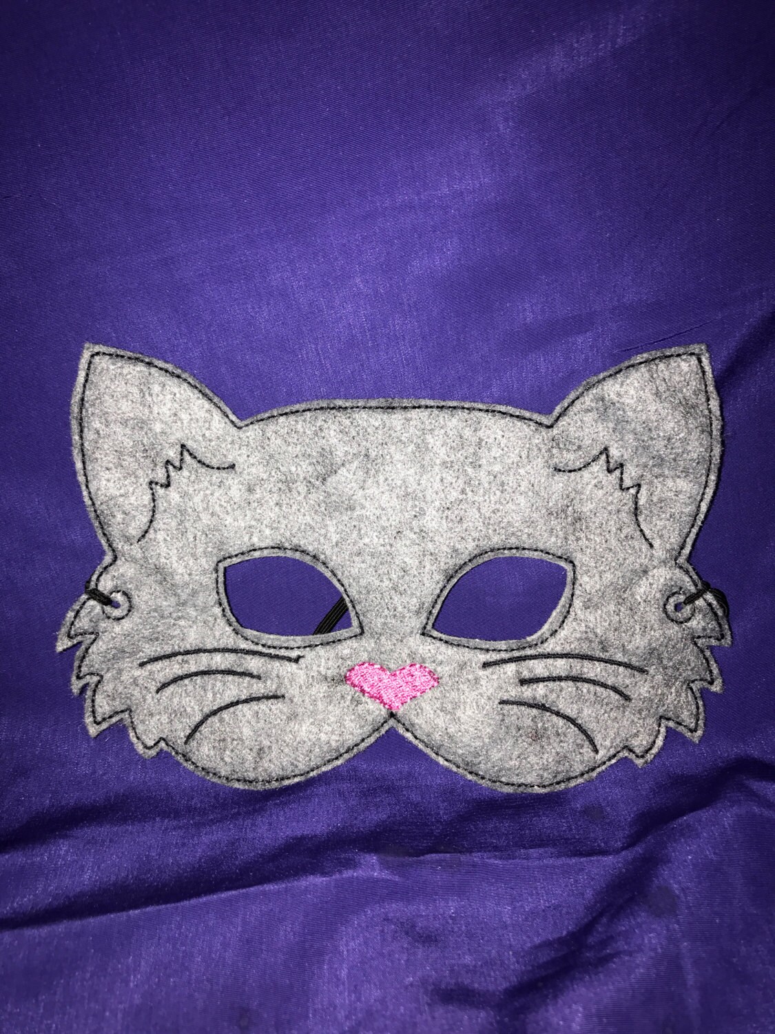 Bestickte Kitty Katze Filz Spielen Maske Bestickte Kitty Katze Filz Spielen Maske von starvisions