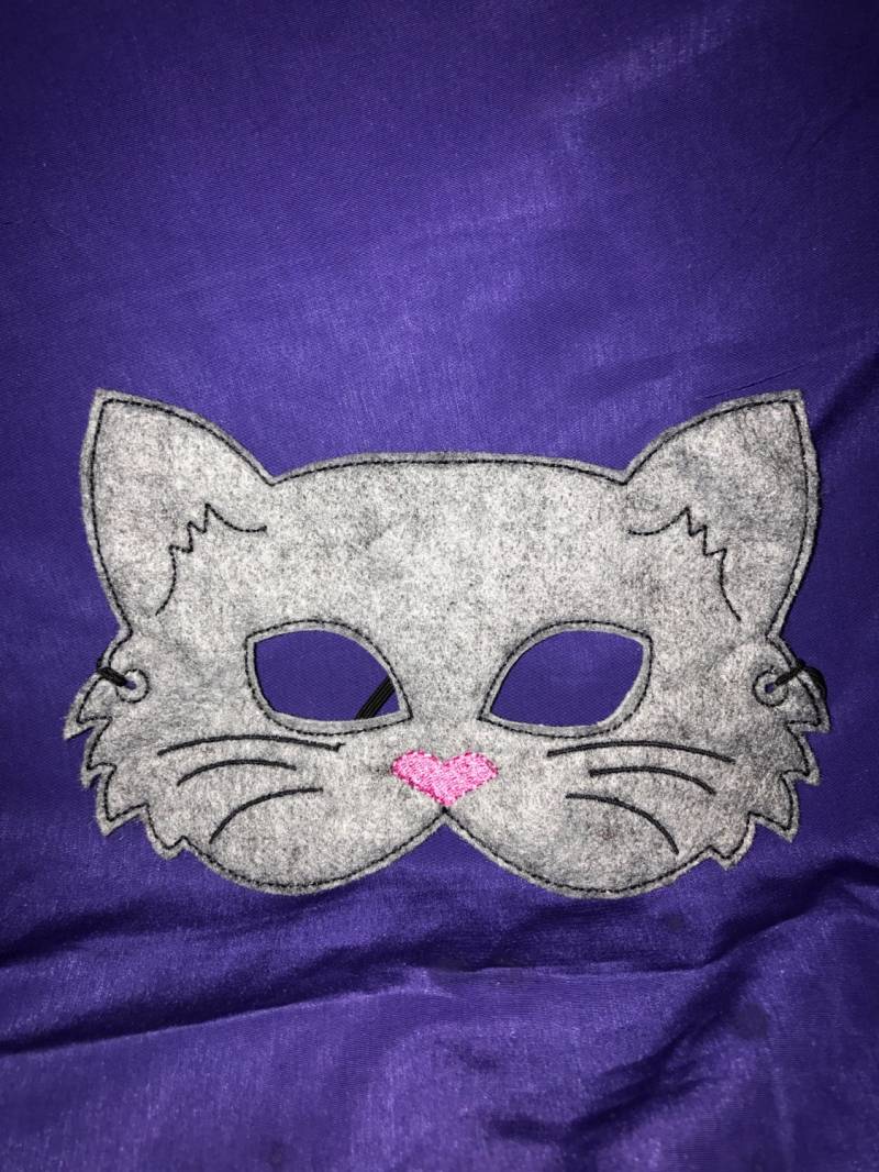 Bestickte Kitty Katze Filz Spielen Maske Bestickte Kitty Katze Filz Spielen Maske von starvisions