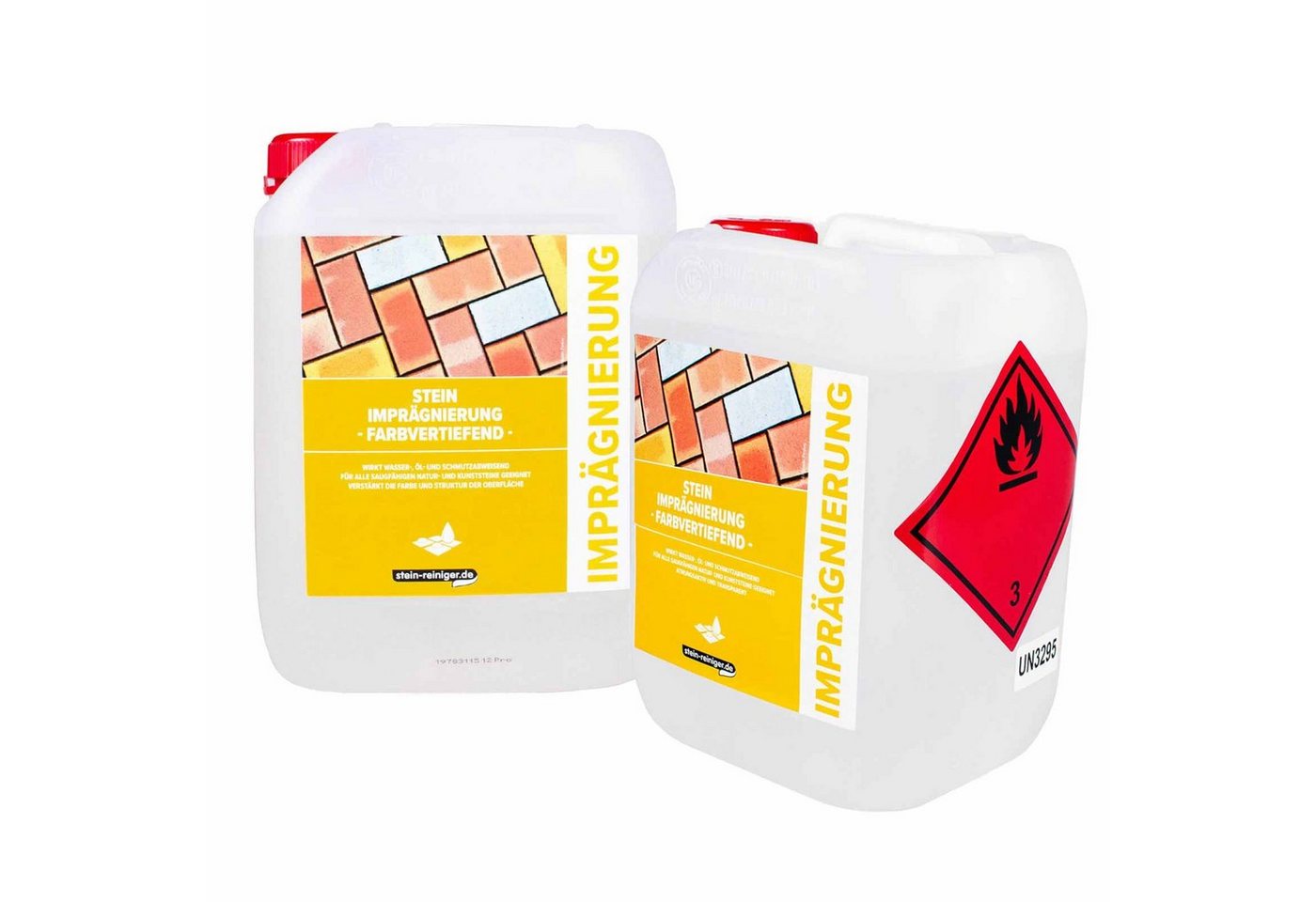 stein-reiniger.de Stein Imprägnierung farbvertiefend 2x 5 Liter Pflegeset von stein-reiniger.de