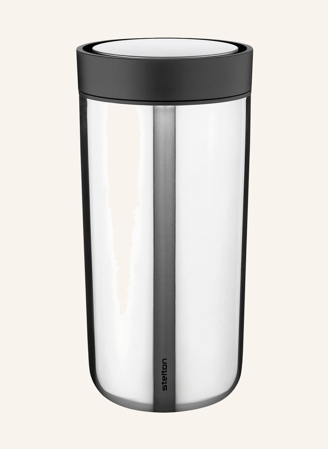 Stelton Thermobecher To Go Click silber von stelton