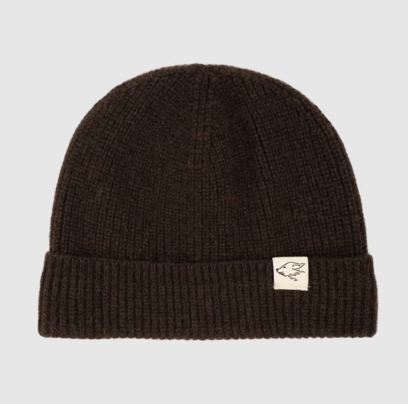 Beanie Aus 100% Yakwolle Die Mongolei, Dunkelbraun von steppenstrolch