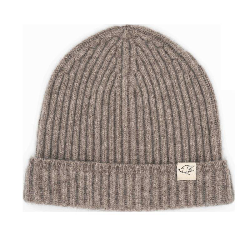 Mütze Aus 100% Yakwolle Die Mongolei, Hellgrau von steppenstrolch