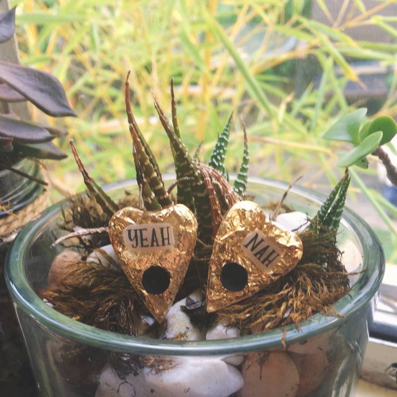 Ja, Nah Mini Planchette Pin Set, Stern Gesicht von sternfacesternface