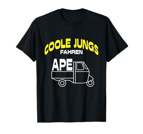 Herren Coole Jungs Fahren APE 50 TM Lustiger Spruch Dreirad APE T-Shirt von stewei design Ape Dreirad Geschenkidee T-Shirts