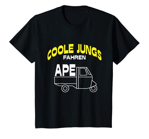 Kinder Coole Jungs Fahren APE 50 TM Lustiger Spruch Dreirad APE T-Shirt von stewei design Ape Dreirad Geschenkidee T-Shirts