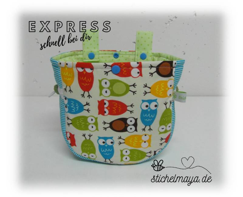 Lenkertasche Eulen Blau Grün Türkis Lenkertasche Eulen Blau Grün Türkis von stichelmaya