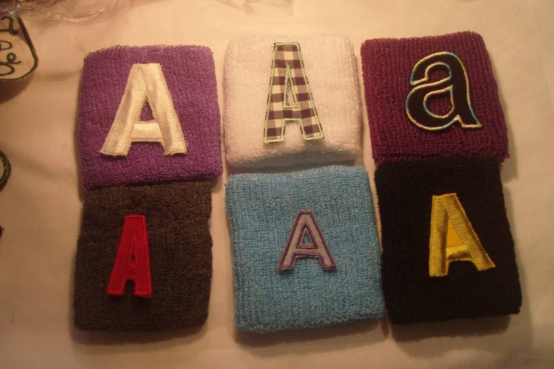 1 Kinderschweissband Bestickt Mit Name Oder Buchstabe Anderem von stickgud