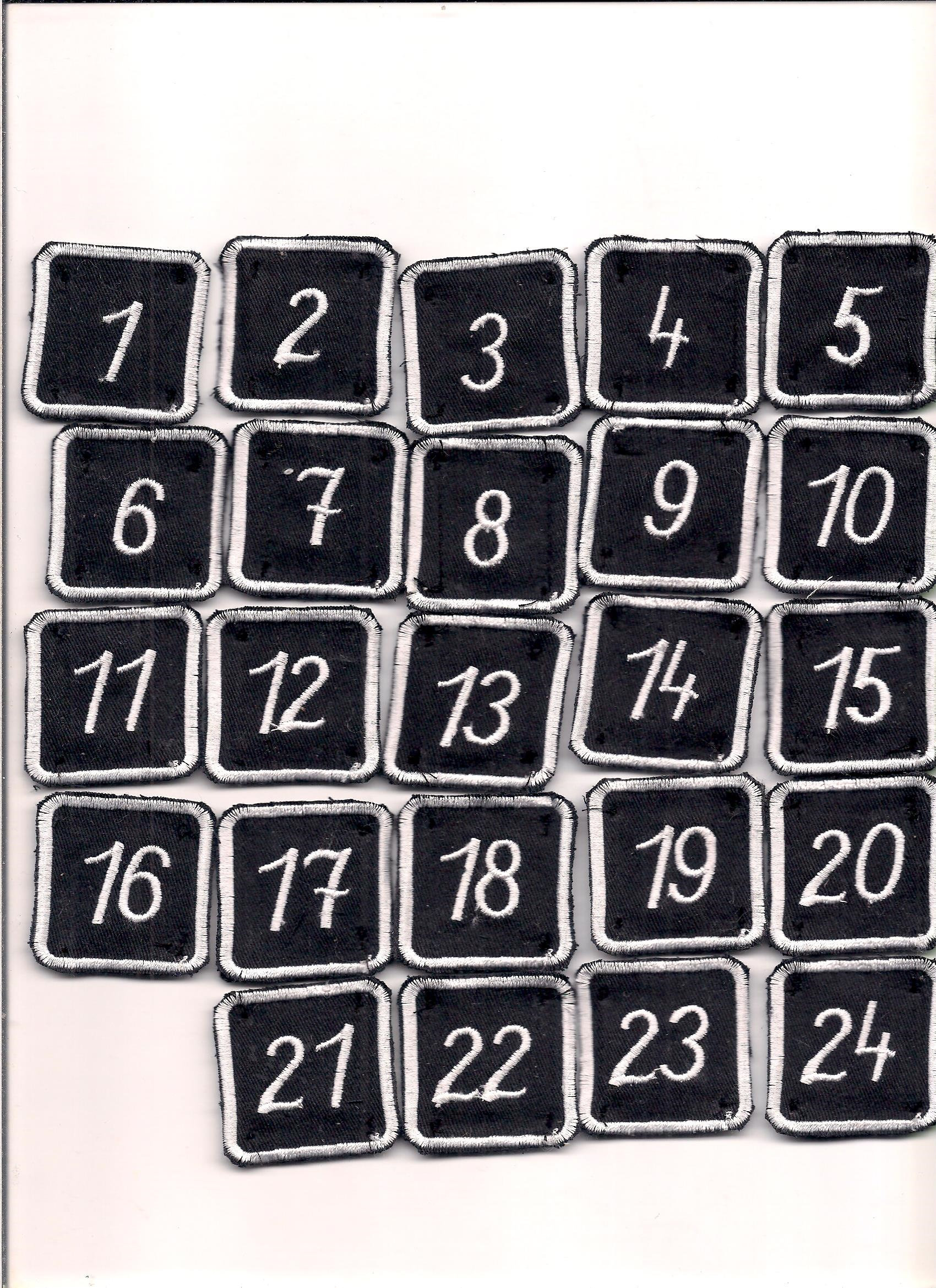 Adventskalender Zahlen Viele Farben Formen, Sterne Adventskalender Zahlen Viele Farben Formen, Sterne von stickgud