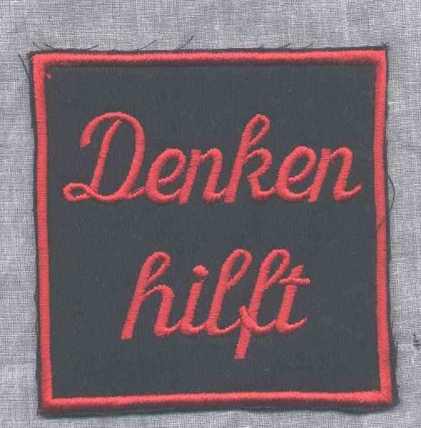 stoff Gestickt Denken Hilft stoff Gestickt Denken Hilft von stickgud