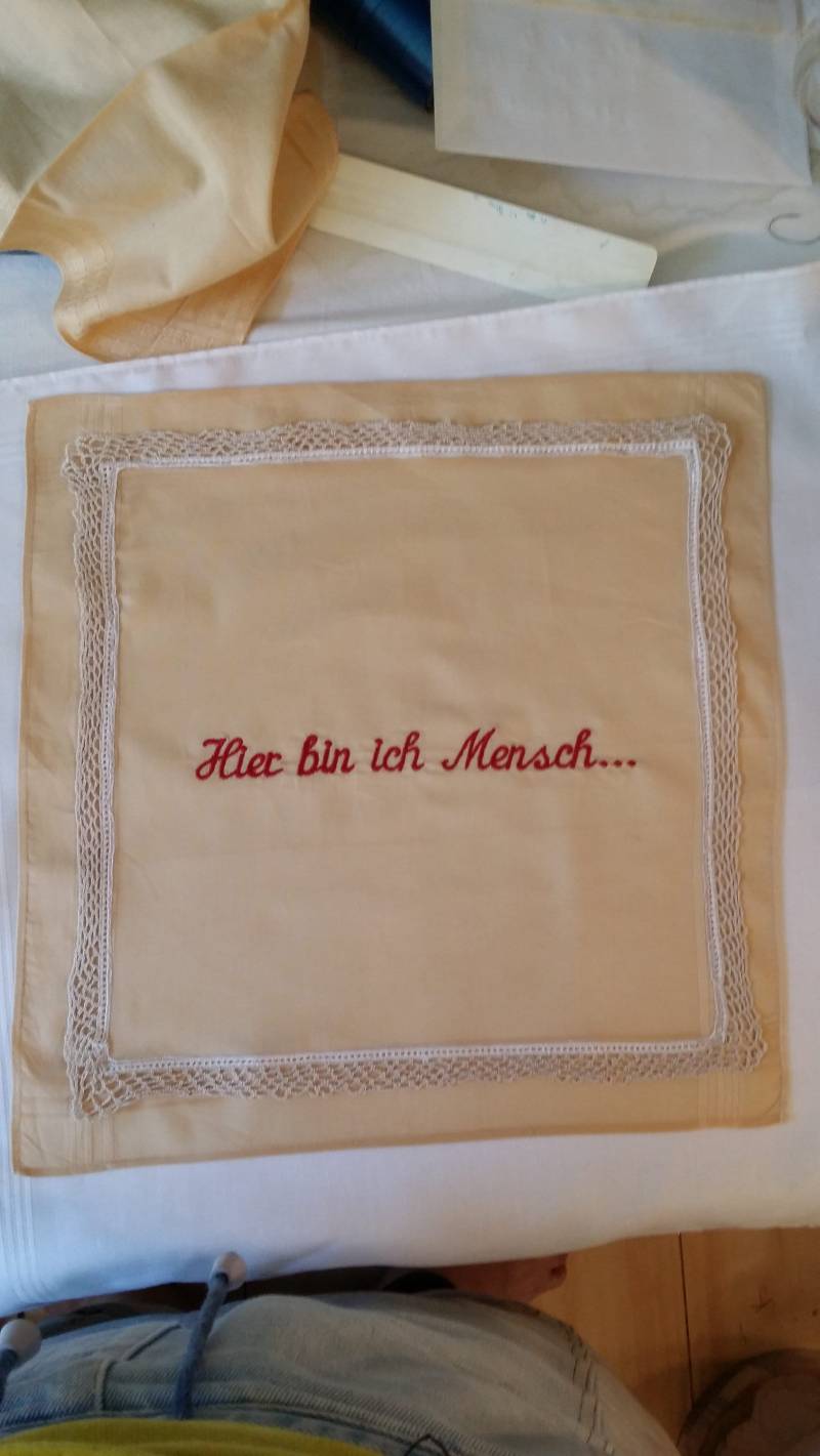stoff Mit Text Bestickt Zum Selbst Einrahmen stoff Mit Text Bestickt Zum Selbst Einrahmen von stickgud