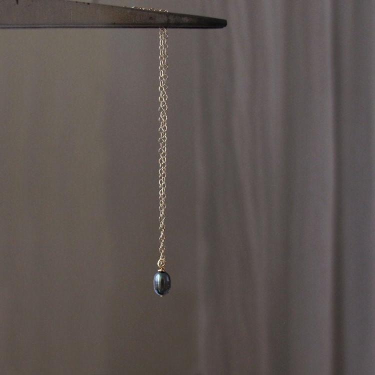Juni Geburtsstein, Kleine Süßwasserperle Halskette, Pfau Perle - Niedlicher Zarter Schmuck Für Braut Oder Täglich von sticksandstonesny