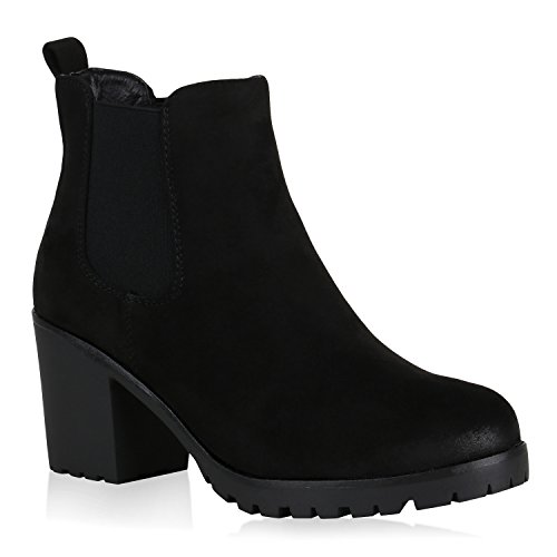 Damen Gefütterte Chelsea Boots WildLeder-Optik Stiefeletten Boots 148711 Schwarz Arriate 39 Flandell Damen Gefütterte Chelsea Boots WildLeder-Optik Stiefeletten Boots 148711 Schwarz Arriate 39 Flandell von Lupsty