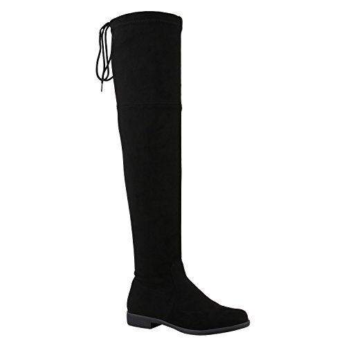 Klassische Damen Stiefel Quasten Stylisch Schuhe 127551 Schwarz Carlton 38 Flandell von stiefelparadies