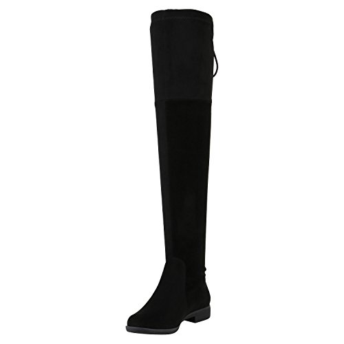 Klassische Damen Stiefel Quasten Stylisch Schuhe 127551 Schwarz Carlton 40 Flandell von stiefelparadies