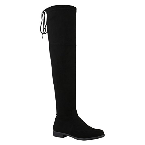 Klassische Damen Stiefel Quasten Stylisch Schuhe 127551 Schwarz Carlton 41 Flandell von stiefelparadies