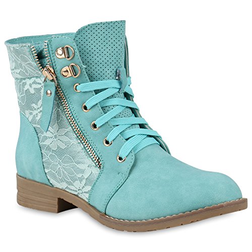Stylische Damen Stiefeletten Worker Boots Knöchelhohe Stiefel Gesteppt Damen Leder-Optik Zipper Ketten Schuhe 146973 Hellgrün 40 Flandell Stylische Damen Stiefeletten Worker Boots Knöchelhohe Stiefel Gesteppt Damen Leder-Optik Zipper Ketten Schuhe 146973 Hellgrün 40 Flandell von stiefelparadies