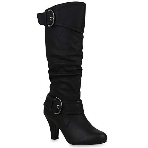 Warm Gefütterte Stiefel Damen Winter Boots Elegante Schnallen Trichterabsatz Wildleder-Optik Booties 42738 Schwarz Schnallen 37 Flandell Warm Gefütterte Stiefel Damen Winter Boots Elegante Schnallen Trichterabsatz Wildleder-Optik Booties 42738 Schwarz Schnallen 37 Flandell von stiefelparadies