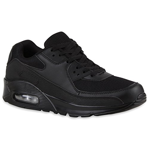 stiefelparadies Bequeme Herren Schuhe Sportschuhe Laufschuhe Profilsohle Schnürer 118945 Schwarz Carlton 41 Flandell von stiefelparadies