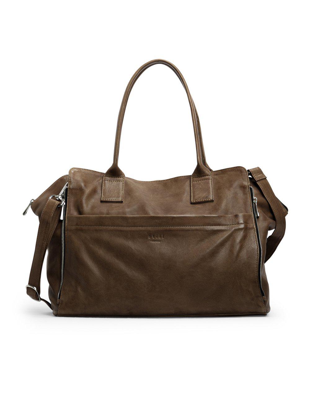 Still Nordic Laptoptasche Damen Leder, braun von still nordic