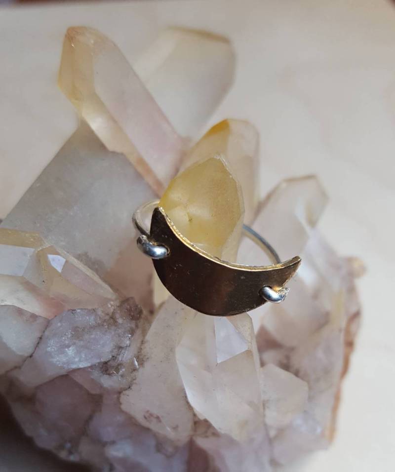 Halbmond Ring in Bronze + Silber/Auf Bestellung Gefertigt Halbmond Ring in Bronze + Silber/Auf Bestellung Gefertigt von stillundstarr