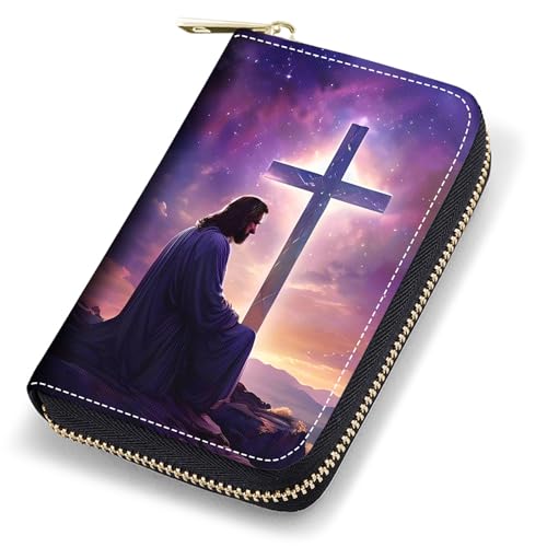 stmedazm Kreditkartenetui für Damen, RFID-blockierend, klein, Leder, Kartenetui mit Reißverschluss, Akkordeon-Brieftaschen, Python, stm-Kartenhüllen-152 von stmedazm