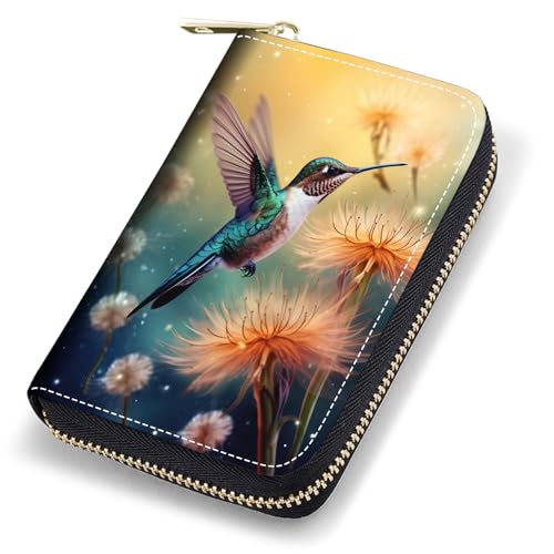 stmedazm Kreditkartenetui für Damen, RFID-blockierend, kleines Leder-Kartenetui mit Reißverschluss, Akkordeon-Brieftaschen, niedliche Cartoon-Katzen, stm-Card Cases-054 von stmedazm