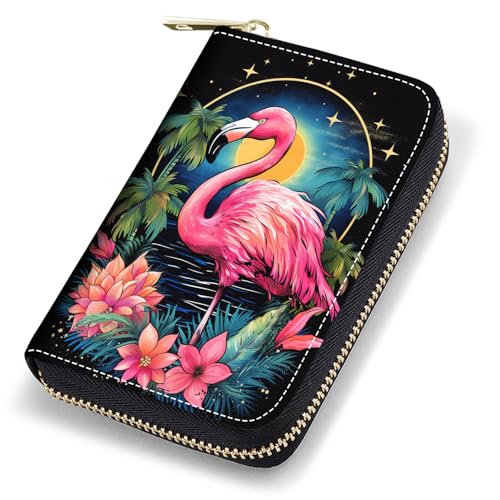 stmedazm Kreditkartenetui für Damen, RFID-blockierend, kleines Leder-Kartenetui mit Reißverschluss, Akkordeon-Brieftaschen, niedliche Cartoon-Katzen, stm-Card Cases-070 von stmedazm