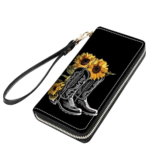 stmedazm Python-Druck Frauen Große Kapazität PU Leder Reißverschluss Rund Geldbörse Multifunktionale Clutch Geldbörse für Bargeld/Karte/Münze/Smartphone, stm-women wallet-124 von stmedazm