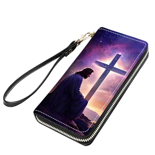 stmedazm Python-Druck Frauen Große Kapazität PU Leder Reißverschluss Rund Geldbörse Multifunktionale Clutch Geldbörse für Bargeld/Karte/Münze/Smartphone, stm-women wallet-152 von stmedazm