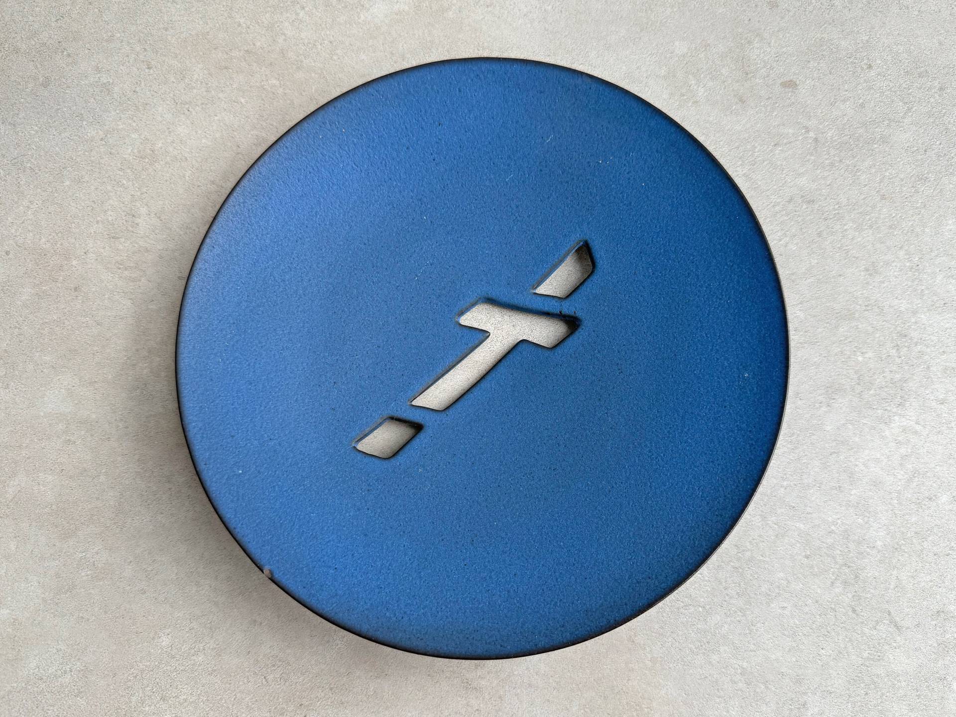 Vintage Blaue Keramik Schale/Teller Objekt von stoelenmeisje