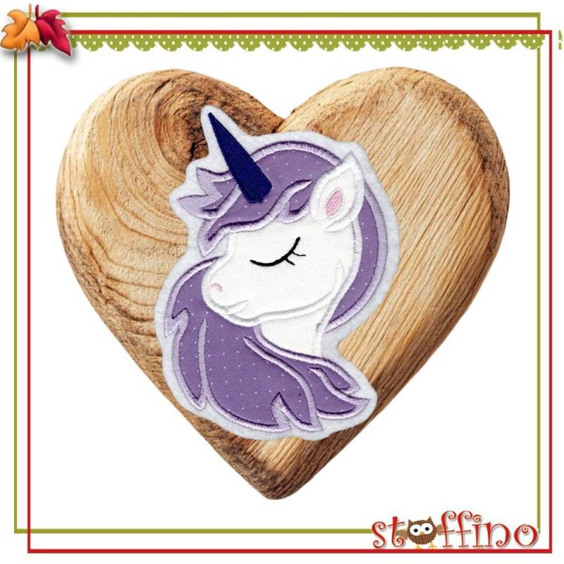 Applikation Süsses Einhorn Lila Mädchen Pony Einschulung Schultüte Button Aufbügler Geschenk Patch Applikation Süsses Einhorn Lila Mädchen Pony Einschulung Schultüte Button Aufbügler Geschenk Patch von stoffino