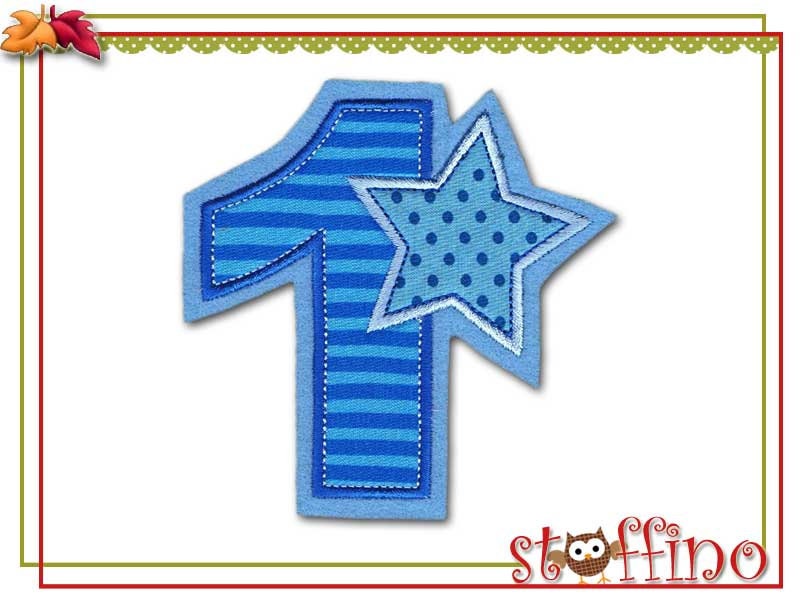 Geburtstagszahl Nach Wunsch Applikation von stoffino