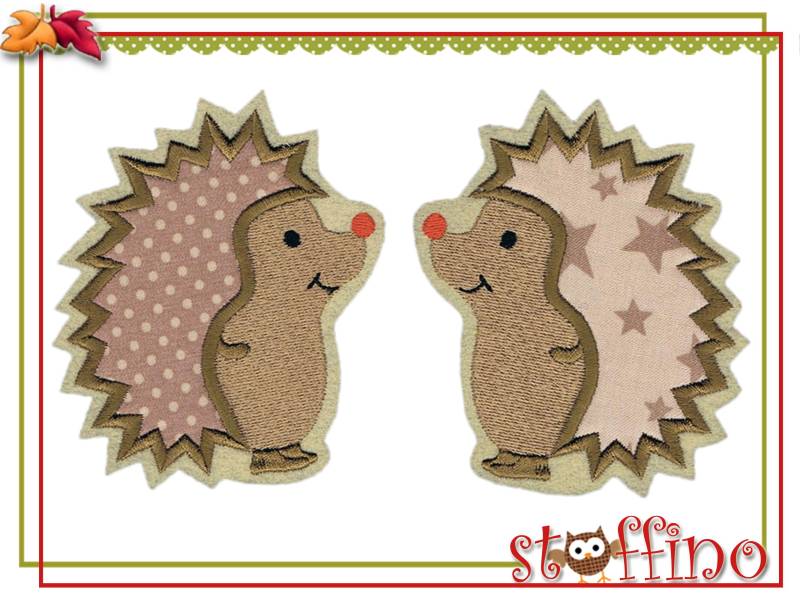 Igel Applikation Z. Aufbügeln Oder Aufnähen Süßer Aufnäher von stoffino