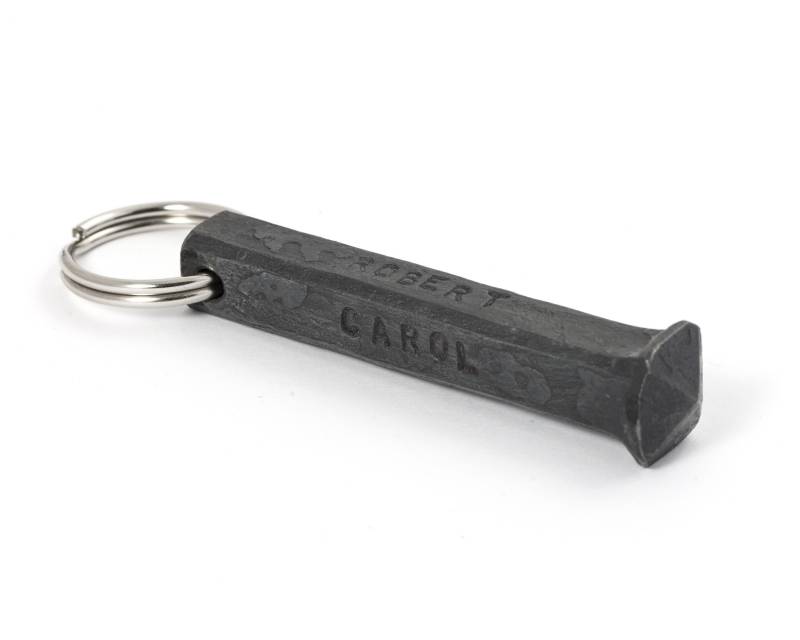 Grosser Schlüsselanhänger Für Männer Von Hand Geschmiedet, Jubiläumsgeschenk Ihn von stohlerArtMetalWork