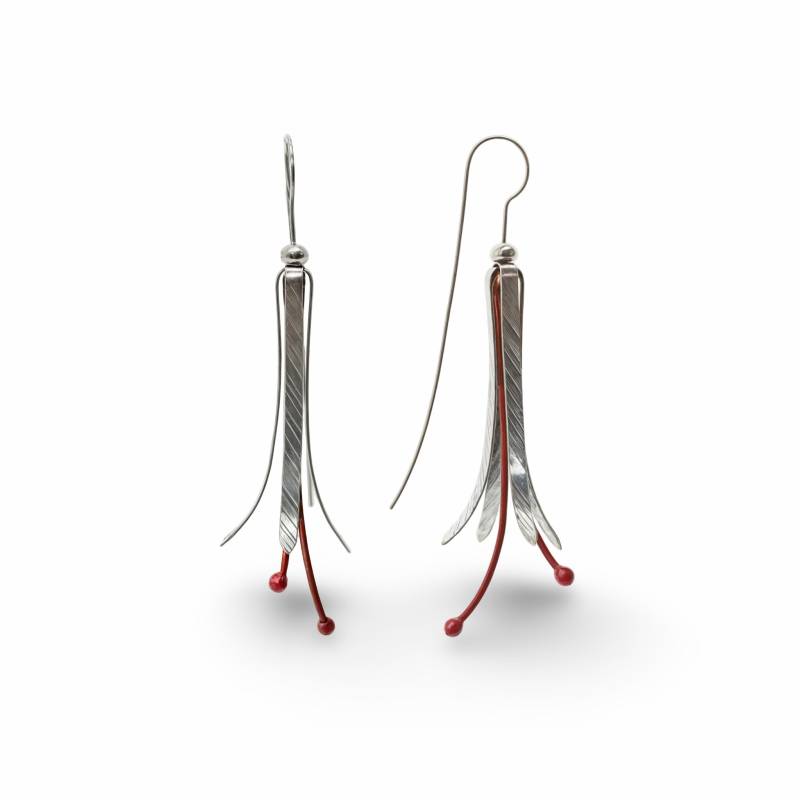 Blüten Ohrringe - Sterling Silber Und Kupfer Blüten Ohrringe - Sterling Silber Und Kupfer von stonearrow